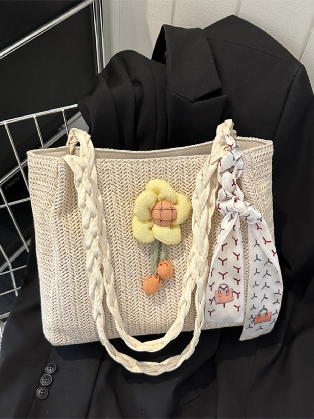 Large-Capacity Woven Straw Shoulder Bag for Women – 2025 Summer Versatile Beach Crossbody Tote Large-Capacity Woven Straw Shoulder Bag for Women – 2025 Summer Versatile Beach Crossbody Tote