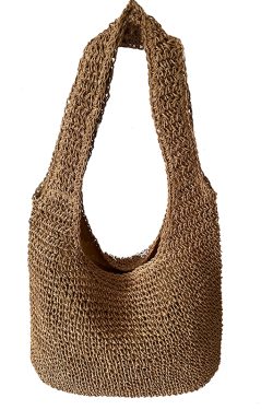 Large Capacity Woven Straw Tote Bag for Women - Summer 2024 Beach Vacation Shoulder Bag