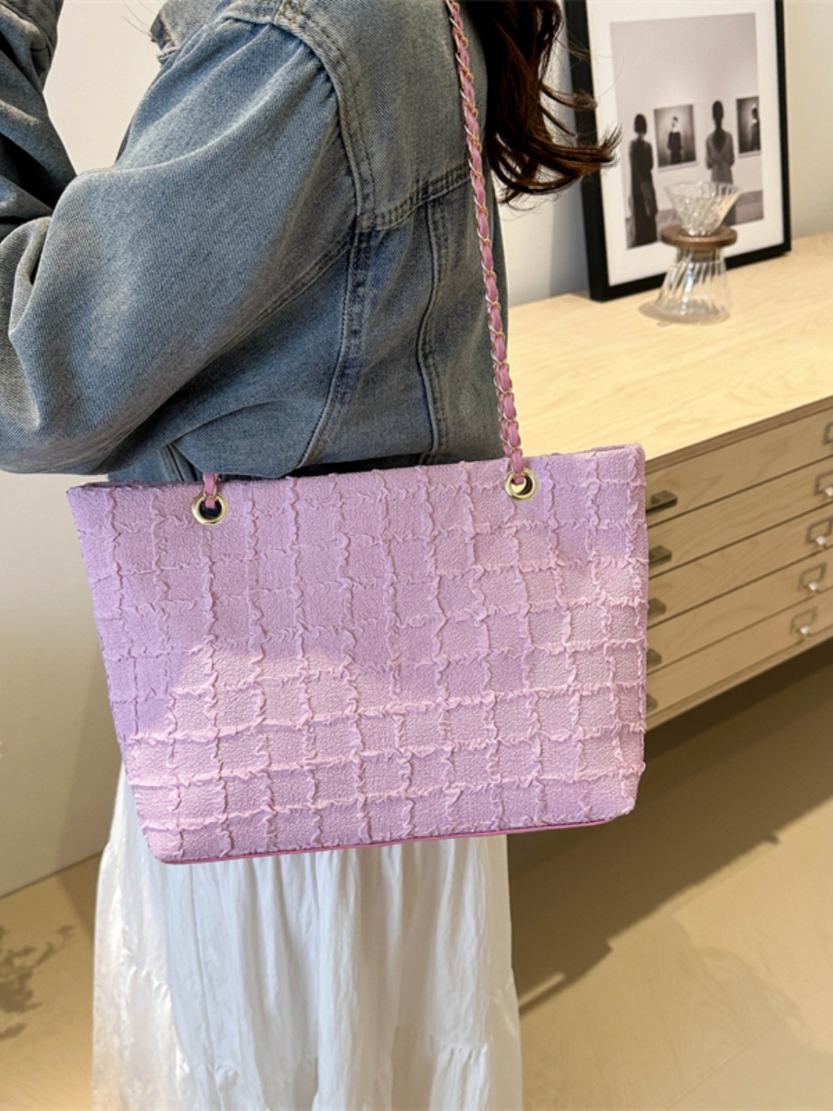 Large Textured Retro Handbag for Women - Trendy 2025 Korean Style Shoulder Tote Bag with High Capacity Large Textured Retro Handbag for Women - Trendy 2025 Korean Style Shoulder Tote Bag with High Capacity
