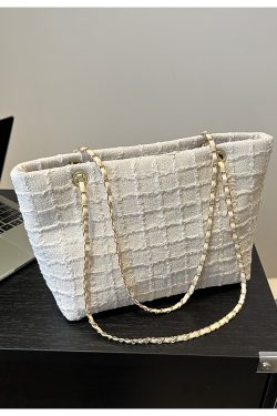 Large Textured Retro Handbag for Women - Trendy 2025 Korean Style Shoulder Tote Bag with High Capacity