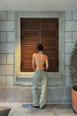 Leopard Print Bikini with Shiny Gold Thread, Quick-Dry Fabric & Removable Chest Pad - Trendy Swimwear for Y2K Style