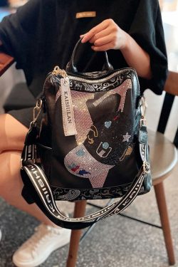 Light Luxury Fashion Backpack for Women - Large Capacity Dual-Use Shoulder Bag, High-End Commuting Style