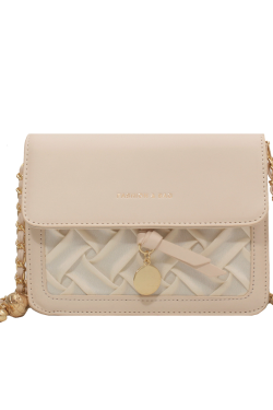 Light Luxury French Shoulder Bag - Versatile Lightweight Crossbody Chain Bag - Small Square Design for Women - Fashionable Commuting Accessory