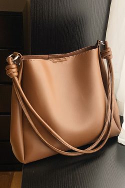 Light Luxury Retro Large-Capacity Shoulder Bag - Textured Mother and Child Bucket Bag for Women - Autumn Winter Fashion