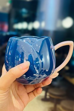 Light Luxury Tulip Ceramic Drinking Cup - Elegant Gift for Girls, Perfect Birthday Mug for Best Friends