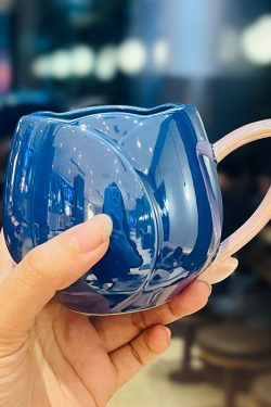 Light Luxury Tulip Ceramic Drinking Cup - Elegant Gift for Girls, Perfect Birthday Mug for Best Friends