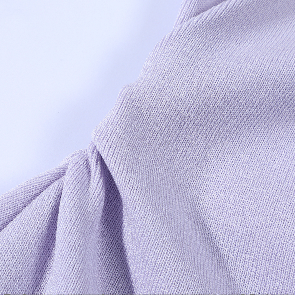 Light Purple Asymmetrical Neckline Exposed Shoulder Sleeveless T-Shirt - Unique Summer Top for Women Light Purple Asymmetrical Neckline Exposed Shoulder Sleeveless T-Shirt - Unique Summer Top for Women