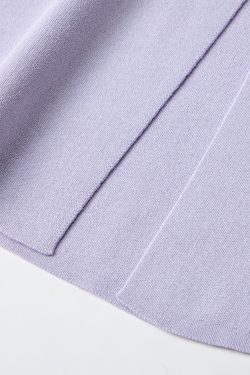 Light Purple Charm Lace-Up Bow Sleeveless Split Tank Top - Unique Women's Summer Fashion in 90s Style