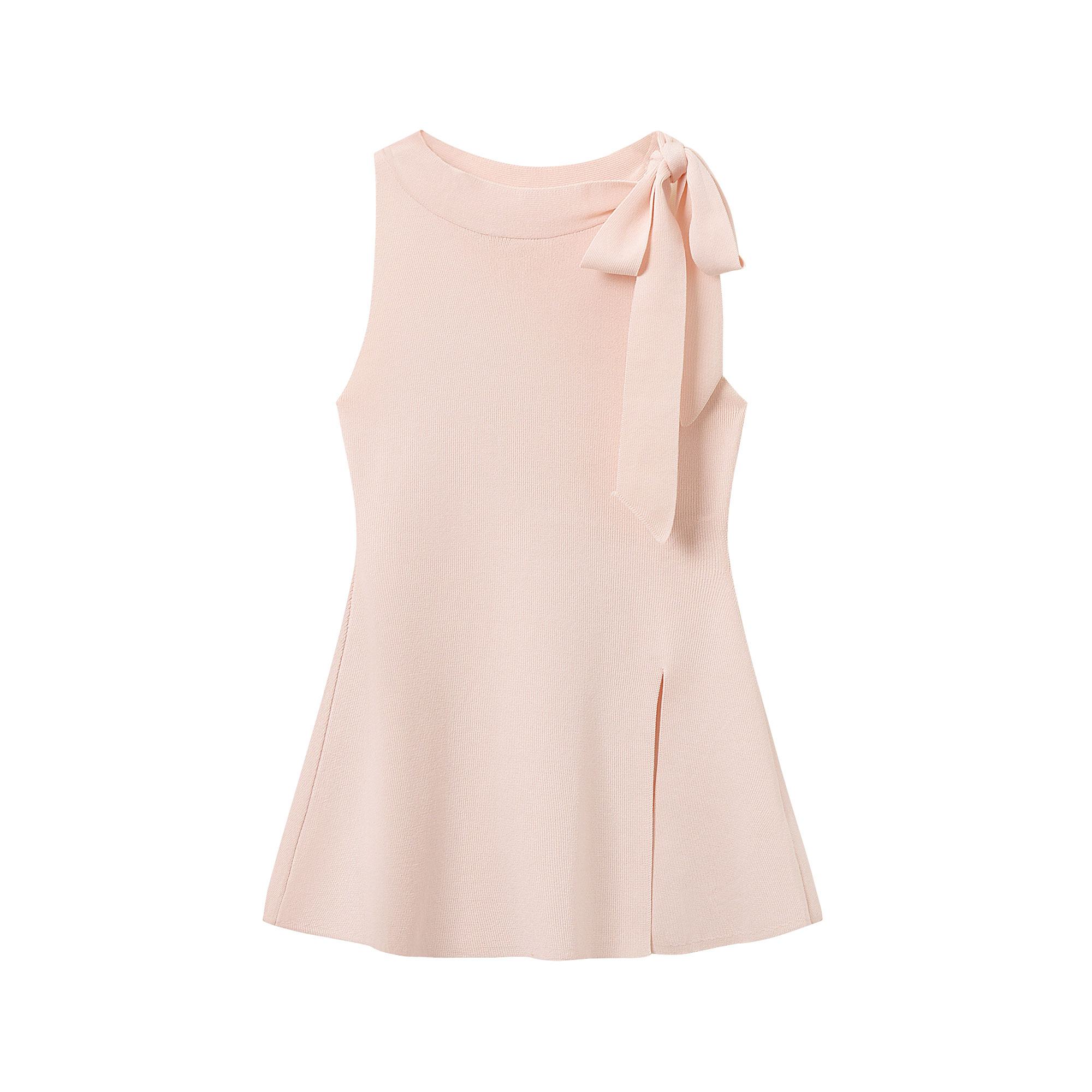 Light Purple Charm Lace-Up Bow Sleeveless Split Tank Top - Unique Women's Summer Fashion in 90s Style Light Purple Charm Lace-Up Bow Sleeveless Split Tank Top - Unique Women's Summer Fashion in 90s Style