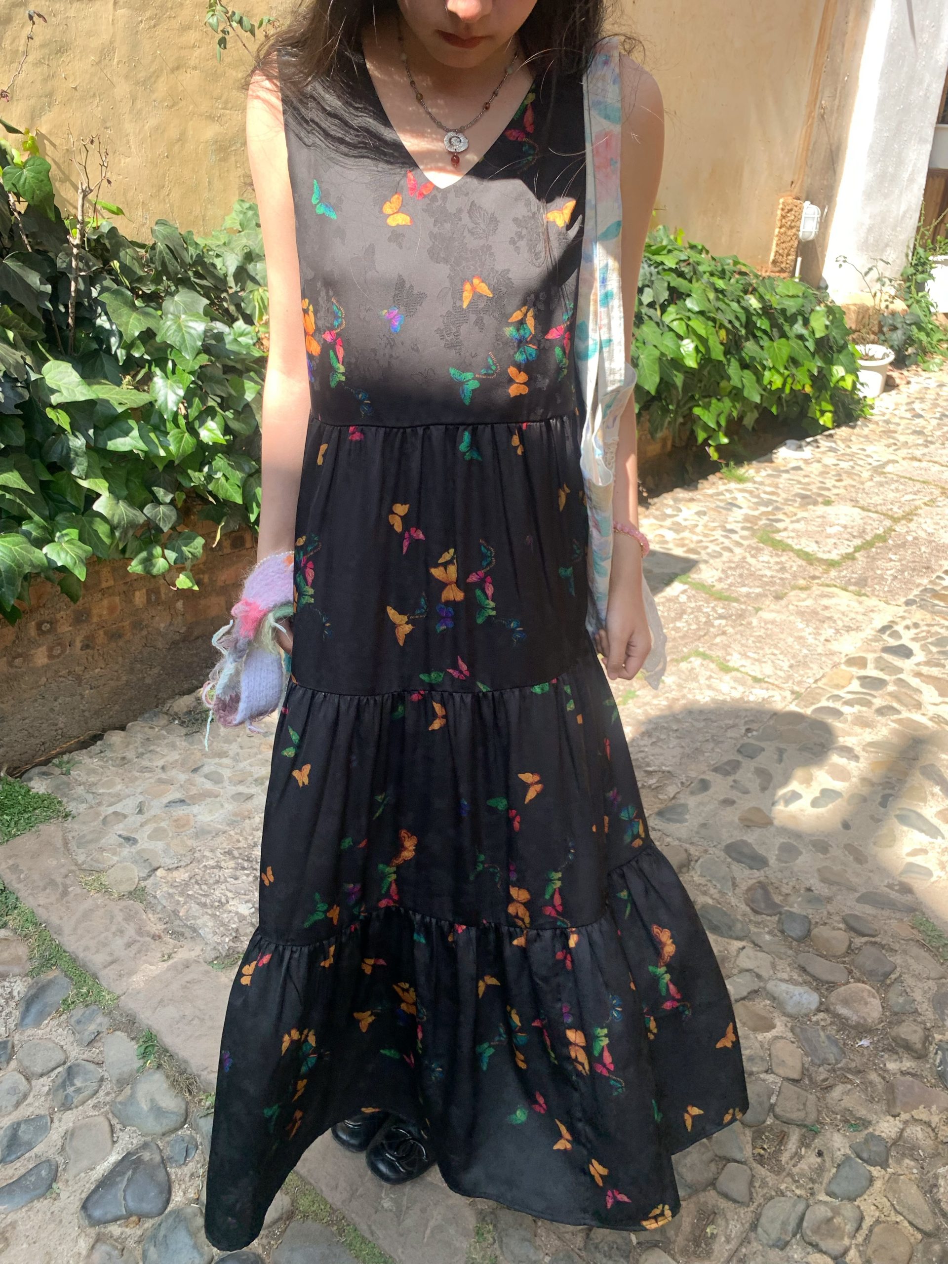 Light Spring Mountains Retro Floral Maxi Dress for Women - Loose V-Neck Sleeveless Long Dress, Perfect for Summer 90s & Y2K Style Light Spring Mountains Retro Floral Maxi Dress for Women - Loose V-Neck Sleeveless Long Dress, Perfect for Summer 90s & Y2K Style
