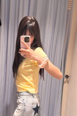 Light Yellow Korean Style Sports Top - Fitted Slim Pure Cotton, High Elastic, Trendy Women's Short Sleeve Design