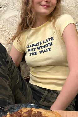 Light Yellow Korean Style Sports Top - Fitted Slim Pure Cotton, High Elastic, Trendy Women's Short Sleeve Design