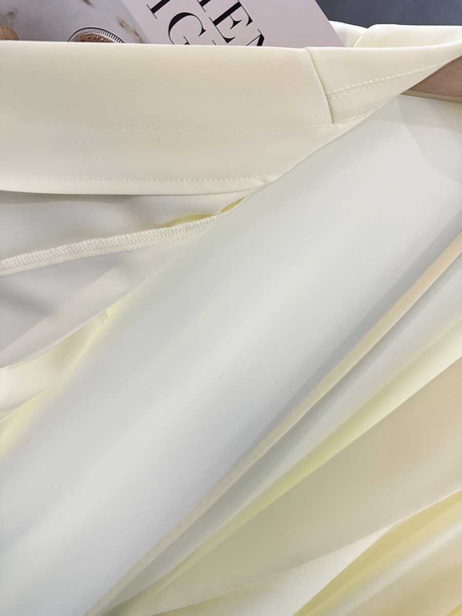 Light Yellow Loose Fit Suit Jacket for Women - Stylish Draping Blazer, 2025 Spring/Summer, Sun-Protective, Age-Reducing Fashion Light Yellow Loose Fit Suit Jacket for Women - Stylish Draping Blazer, 2025 Spring/Summer, Sun-Protective, Age-Reducing Fashion