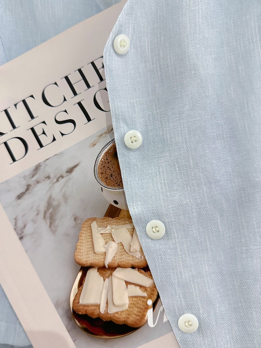 Lightweight Blue Korean-Style Short Jacket for Women - Elegant Summer 2025 Thin Top for a Youthful Look Lightweight Blue Korean-Style Short Jacket for Women - Elegant Summer 2025 Thin Top for a Youthful Look