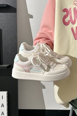 Lightweight Breathable White Sneakers for Women - 2025 Summer Mesh Casual Shoes, Korean Style Versatile Sports Footwear for Students