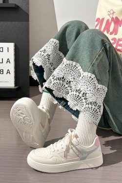 Lightweight Breathable White Sneakers for Women - 2025 Summer Mesh Casual Shoes, Korean Style Versatile Sports Footwear for Students