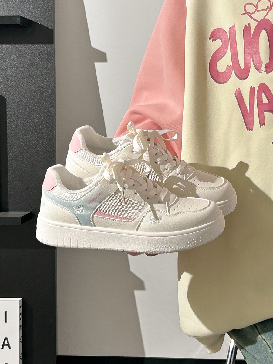 Lightweight Breathable White Sneakers for Women - 2025 Summer Mesh Casual Shoes, Korean Style Versatile Sports Footwear for Students Lightweight Breathable White Sneakers for Women - 2025 Summer Mesh Casual Shoes, Korean Style Versatile Sports Footwear for Students