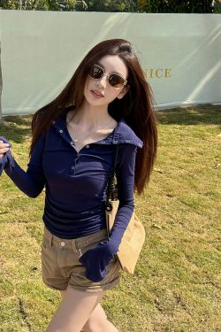 Lightweight Casual Rolled Hem Denim Shorts for Women - Summer Mid-Rise Straight Leg American Style