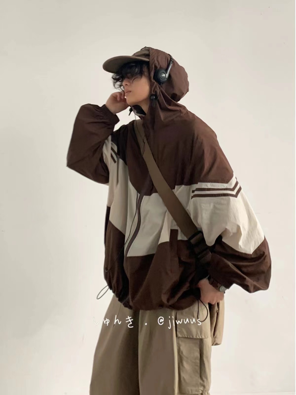 Lightweight Color-Blocked Hooded Sun Protection Jacket for Men and Women - Japanese Retro Outdoor Work Coat, Breathable Summer Style Lightweight Color-Blocked Hooded Sun Protection Jacket for Men and Women - Japanese Retro Outdoor Work Coat, Breathable Summer Style