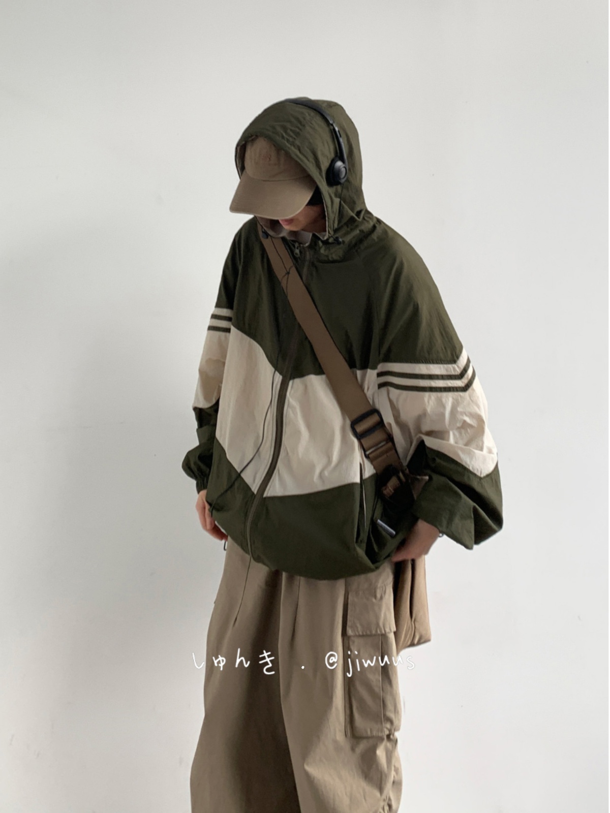 Lightweight Color-Blocked Hooded Sun Protection Jacket for Men and Women - Japanese Retro Outdoor Work Coat, Breathable Summer Style Lightweight Color-Blocked Hooded Sun Protection Jacket for Men and Women - Japanese Retro Outdoor Work Coat, Breathable Summer Style