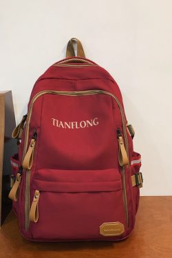 Lightweight Double Shoulder Bag for Girls - Stylish Classroom Backpack for High School & College Students, Travel Laptop Carrier