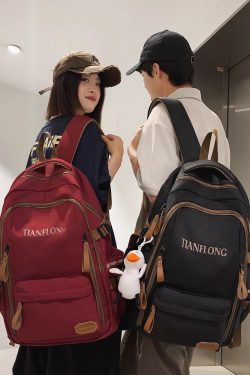 Lightweight Double Shoulder Bag for Girls - Stylish Classroom Backpack for High School & College Students, Travel Laptop Carrier