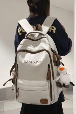 Lightweight Double Shoulder Bag for Girls - Stylish Classroom Backpack for High School & College Students, Travel Laptop Carrier