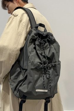 Lightweight Drawstring Backpack for Men - Summer 2025 Outdoor Cycling & Travel Bag, Ideal for School & Mountaineering Adventures