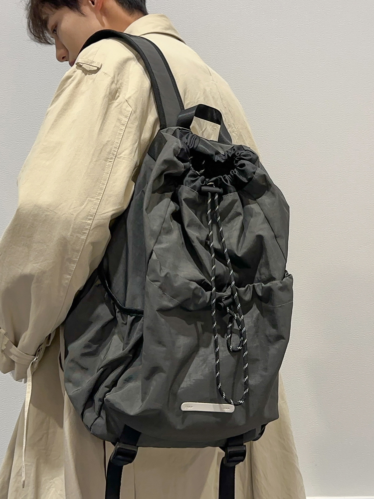 Lightweight Drawstring Backpack for Men - Summer 2025 Outdoor Cycling & Travel Bag, Ideal for School & Mountaineering Adventures Lightweight Drawstring Backpack for Men - Summer 2025 Outdoor Cycling & Travel Bag, Ideal for School & Mountaineering Adventures