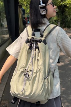 Lightweight Drawstring Backpack for Men - Summer 2025 Outdoor Cycling & Travel Bag, Ideal for School & Mountaineering Adventures