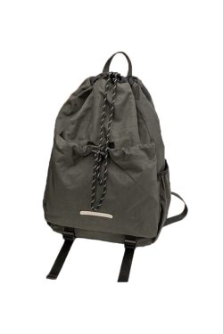 Lightweight Drawstring Backpack for Men - Summer 2025 Outdoor Cycling & Travel Bag, Ideal for School & Mountaineering Adventures