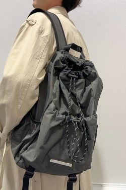 Lightweight Drawstring Backpack for Men - Summer 2025 Outdoor Cycling & Travel Bag, Ideal for School & Mountaineering Adventures