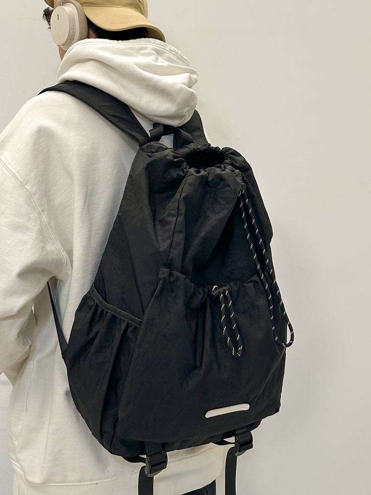 Lightweight Drawstring Backpack for Men - Summer 2025 Outdoor Cycling & Travel Bag, Ideal for School & Mountaineering Adventures Lightweight Drawstring Backpack for Men - Summer 2025 Outdoor Cycling & Travel Bag, Ideal for School & Mountaineering Adventures