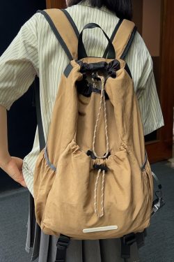 Lightweight Drawstring Backpack for Men - Summer 2025 Outdoor Cycling & Travel Bag, Ideal for School & Mountaineering Adventures