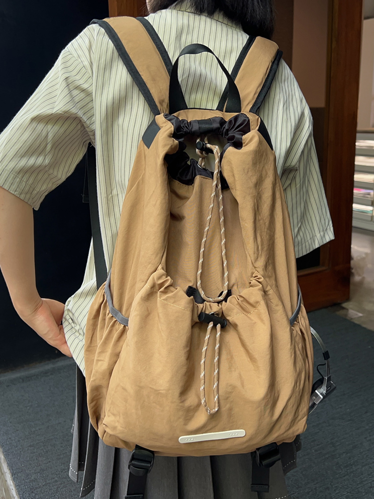 Lightweight Drawstring Backpack for Men - Summer 2025 Outdoor Cycling & Travel Bag, Ideal for School & Mountaineering Adventures Lightweight Drawstring Backpack for Men - Summer 2025 Outdoor Cycling & Travel Bag, Ideal for School & Mountaineering Adventures