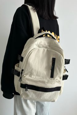 Lightweight French Style Backpack for Girls - Summer Commuter Laptop Bag for High School Students, Travel-Ready Design 2025