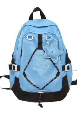 Lightweight Girls' Shoulder Backpack for School & Travel, Large Capacity Design, Stylish and Functional School Bag for Students