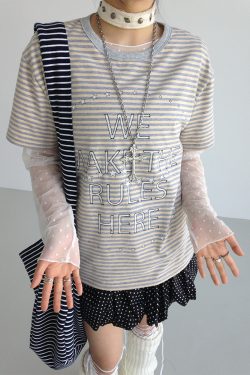 Lightweight Heart Jacquard Mesh Inner Layer Top - Thin Mist Design for Effortless Style, Perfect for 90s and Y2K Inspired Looks