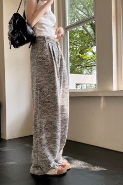 Lightweight High-Waisted Wide-Leg Pants for Women - Loose Fit, Thin Fabric, Perfect for Spring, Summer, Autumn & Winter