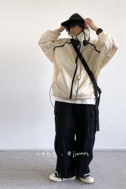 Lightweight Japanese-Style Hooded Sun Protection Jacket for Men & Women, Loose-Fitting Summer Sports Outerwear, Cool & Comfortable