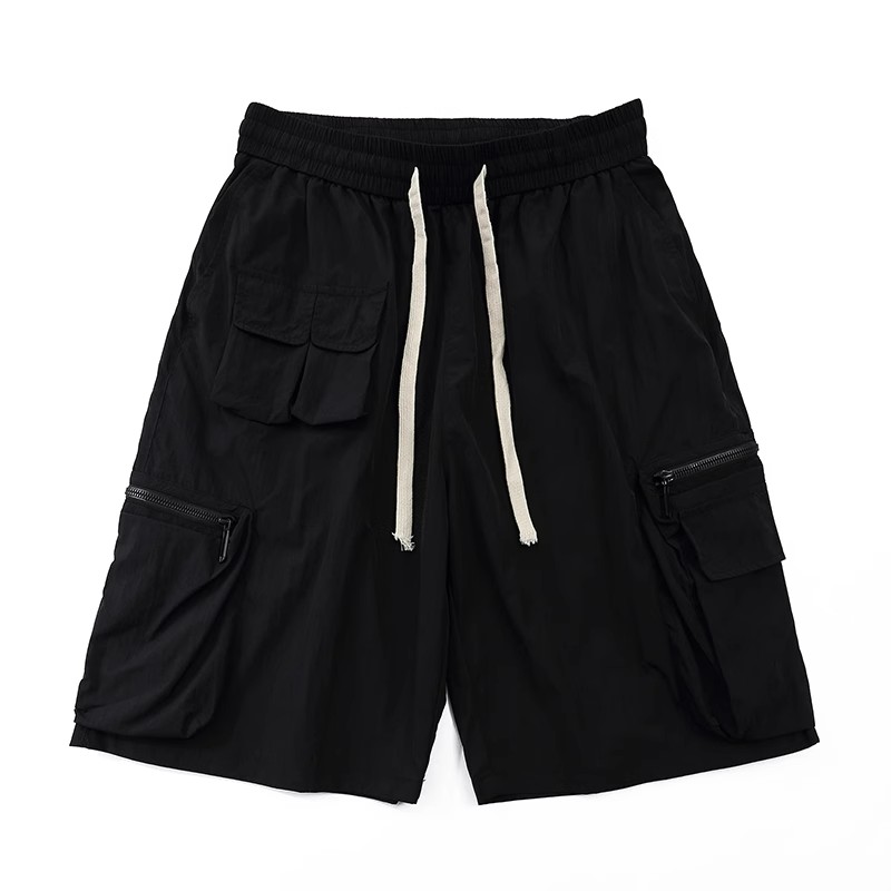 Lightweight Japanese-Style Men's Summer Work Shorts, Loose Quick-Dry Multi-Pocket Casual Five-Point Pants for Outdoor Sports Lightweight Japanese-Style Men's Summer Work Shorts, Loose Quick-Dry Multi-Pocket Casual Five-Point Pants for Outdoor Sports