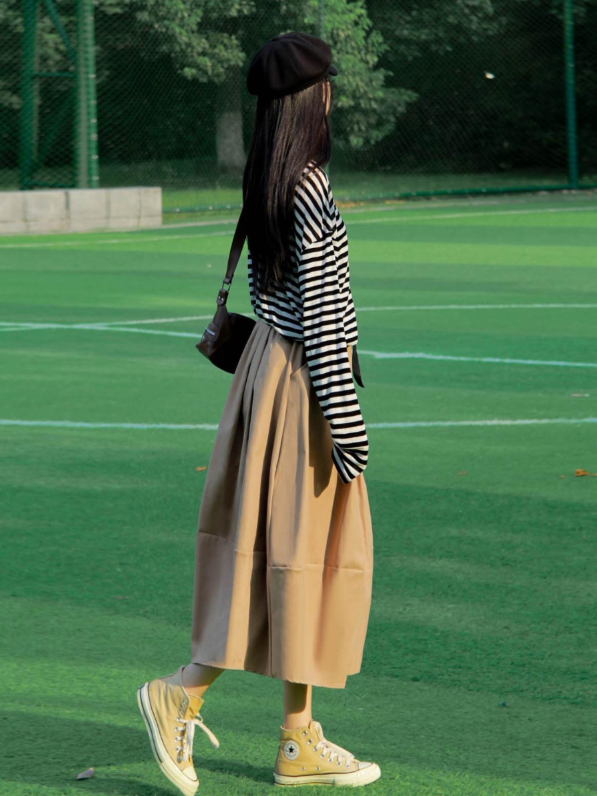 Lightweight Japanese Style Mid-Length Women's Skirt with Magnetic Buckle, Versatile Floral Bud Design for Spring and Autumn Fashion Lightweight Japanese Style Mid-Length Women's Skirt with Magnetic Buckle, Versatile Floral Bud Design for Spring and Autumn Fashion