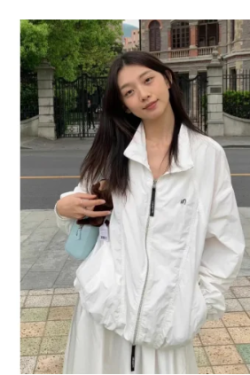 Lightweight Japanese-Style Stand Collar Sun Protection Jacket for Women, 2025 Summer Short Coat, UV Protection, Breathable Fashion.