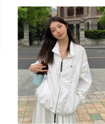 Lightweight Japanese-Style Stand Collar Sun Protection Jacket for Women, 2025 Summer Short Coat, UV Protection, Breathable Fashion. Lightweight Japanese-Style Stand Collar Sun Protection Jacket for Women, 2025 Summer Short Coat, UV Protection, Breathable Fashion.