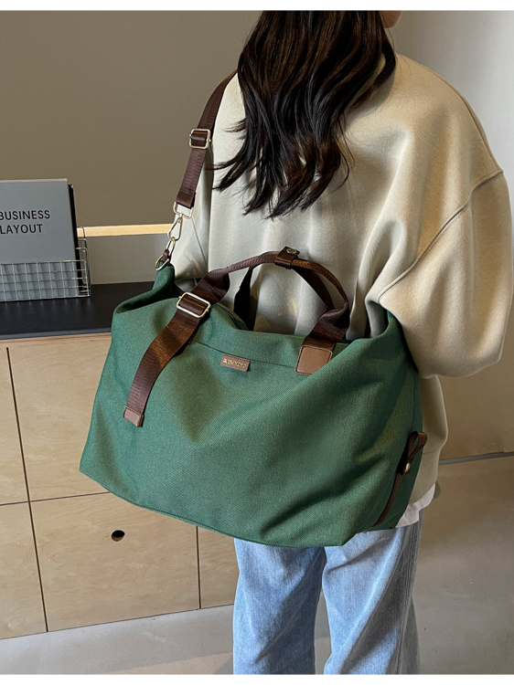 Lightweight Large Capacity Canvas Travel Bag for Women - Commuting, Fitness, and Short-Distance Outing Tote Lightweight Large Capacity Canvas Travel Bag for Women - Commuting, Fitness, and Short-Distance Outing Tote