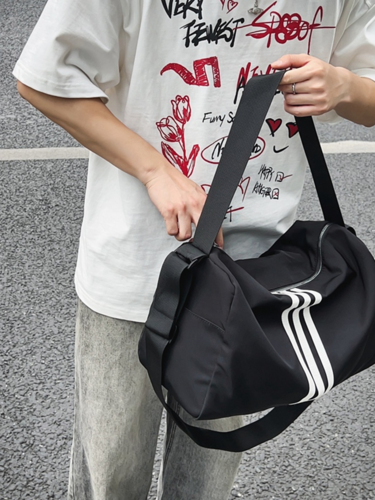 Lightweight Large-Capacity Sports Yoga Fitness Bag with Dry and Wet Separation - Versatile Crossbody Travel Luggage Storage Bag Lightweight Large-Capacity Sports Yoga Fitness Bag with Dry and Wet Separation - Versatile Crossbody Travel Luggage Storage Bag