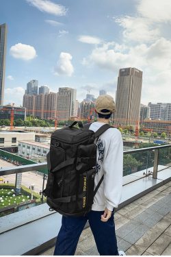 Lightweight Large-Capacity Travel Backpack for Women - Men's Gym Bag with Dry Wet Separation, Ideal for Short-Distance Trips