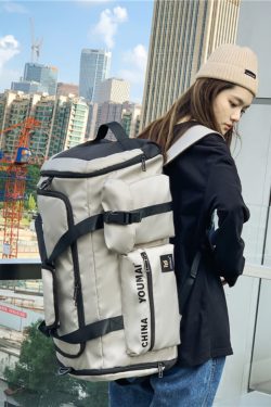 Lightweight Large-Capacity Travel Backpack for Women - Men's Gym Bag with Dry Wet Separation, Ideal for Short-Distance Trips