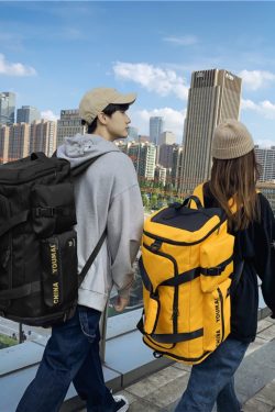 Lightweight Large-Capacity Travel Backpack for Women - Men's Gym Bag with Dry Wet Separation, Ideal for Short-Distance Trips