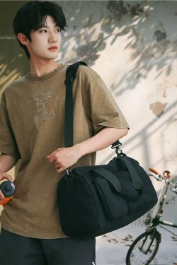 Lightweight Large Capacity Travel Crossbody Bag for Women - Casual Solid Color Luggage Storage & Outdoor Sports Fitness Bag